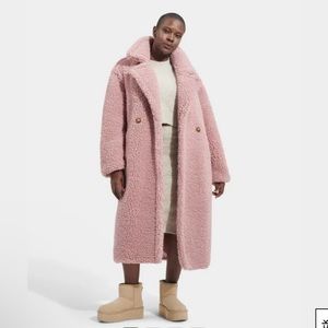 UGG Gertrude long teddy coat